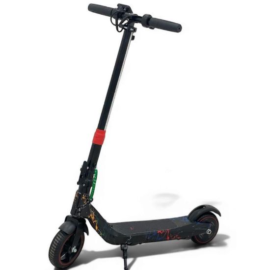 صورة سكوتر شبابي قابل للطي بتصميم جرافيتي متنوع